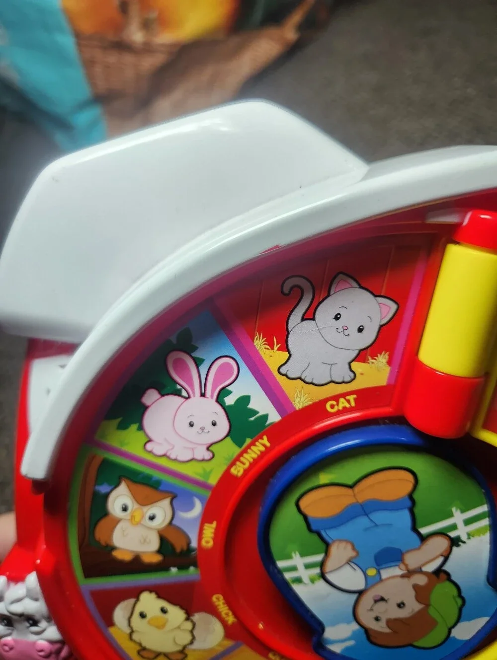 Mattel See 'n Say Red and Yellow Animal Sound Learning Spinner 2003